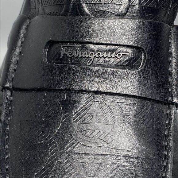 Salvatore Ferragamo Newton Leather Moccasins Loafers size 7E - Picture 7 of 12